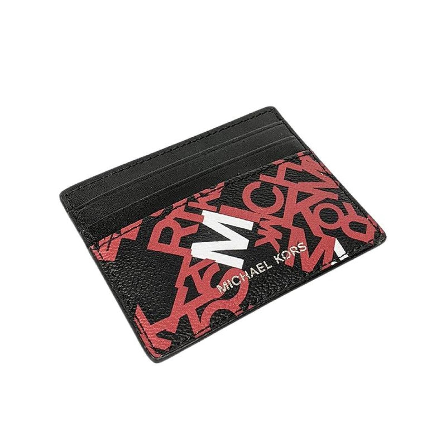 Michael Kors  Slim MK Signature Leather Tall Card Case & MK Gift-bag