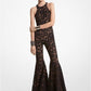 Floral Lace Flared Jumpsuit