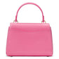 Katy Shiny Textured Leather Top Handle