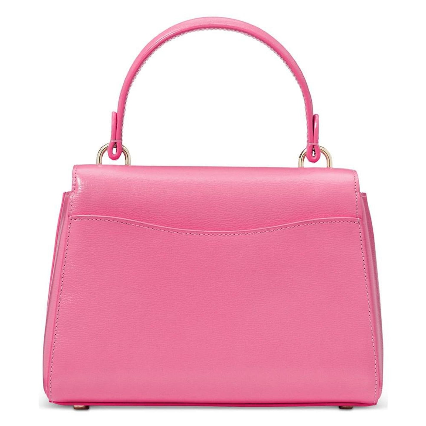 Katy Shiny Textured Leather Top Handle