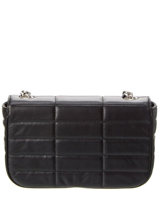 CELINE Monochrome Quilted Leather Shoulder Bag