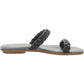 Miami Womens leather flat Slide Sandals