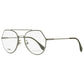 Fendi Women's Oval Eyeglasses FF0329 KJ1 Dark Ruthenium 53mm
