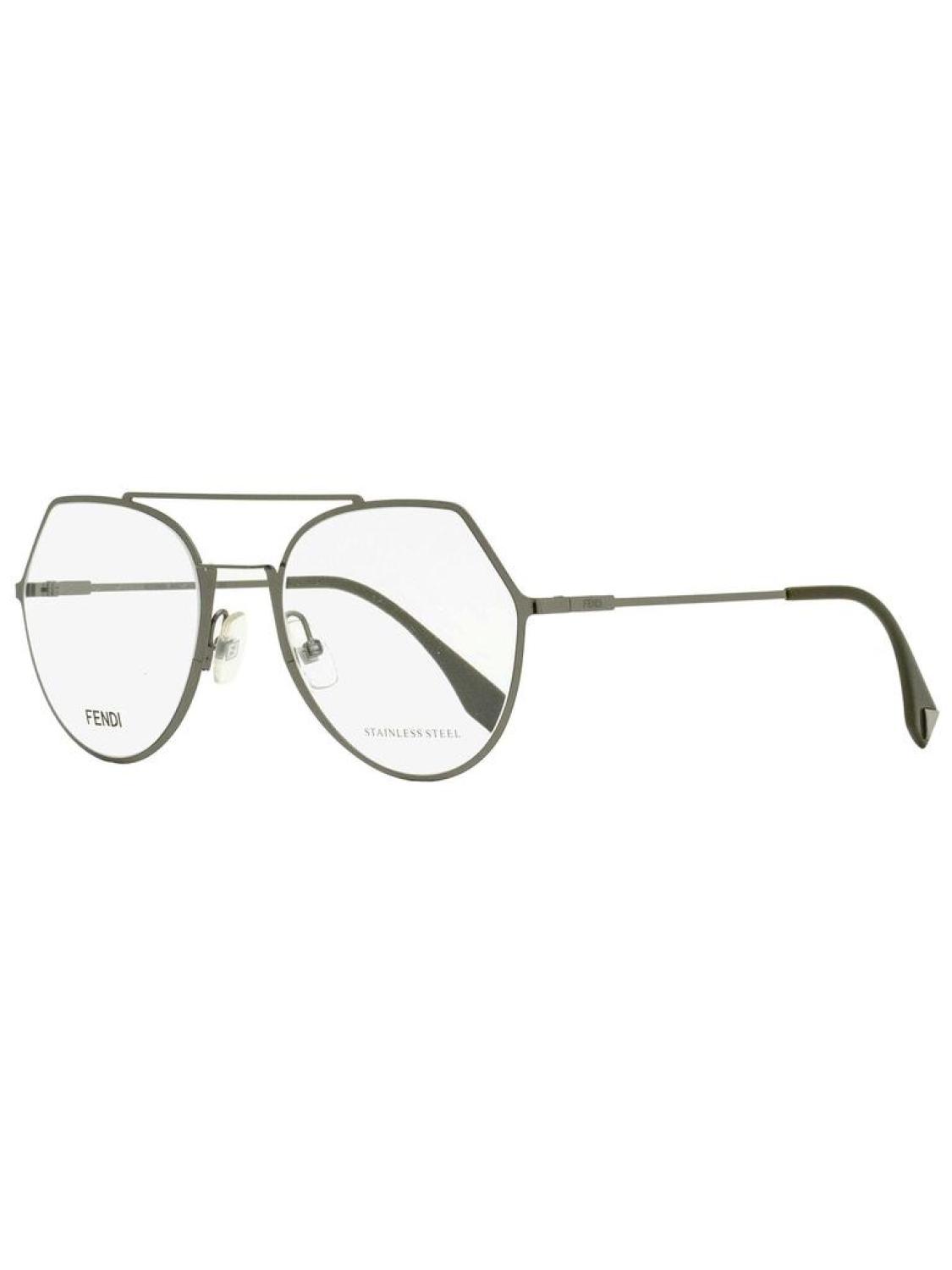 Fendi Women's Oval Eyeglasses FF0329 KJ1 Dark Ruthenium 53mm
