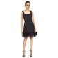 Women's Feather-Trim Mini Dress
