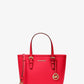 Jet Set Travel Extra-Small Saffiano Leather Top-Zip Tote Bag