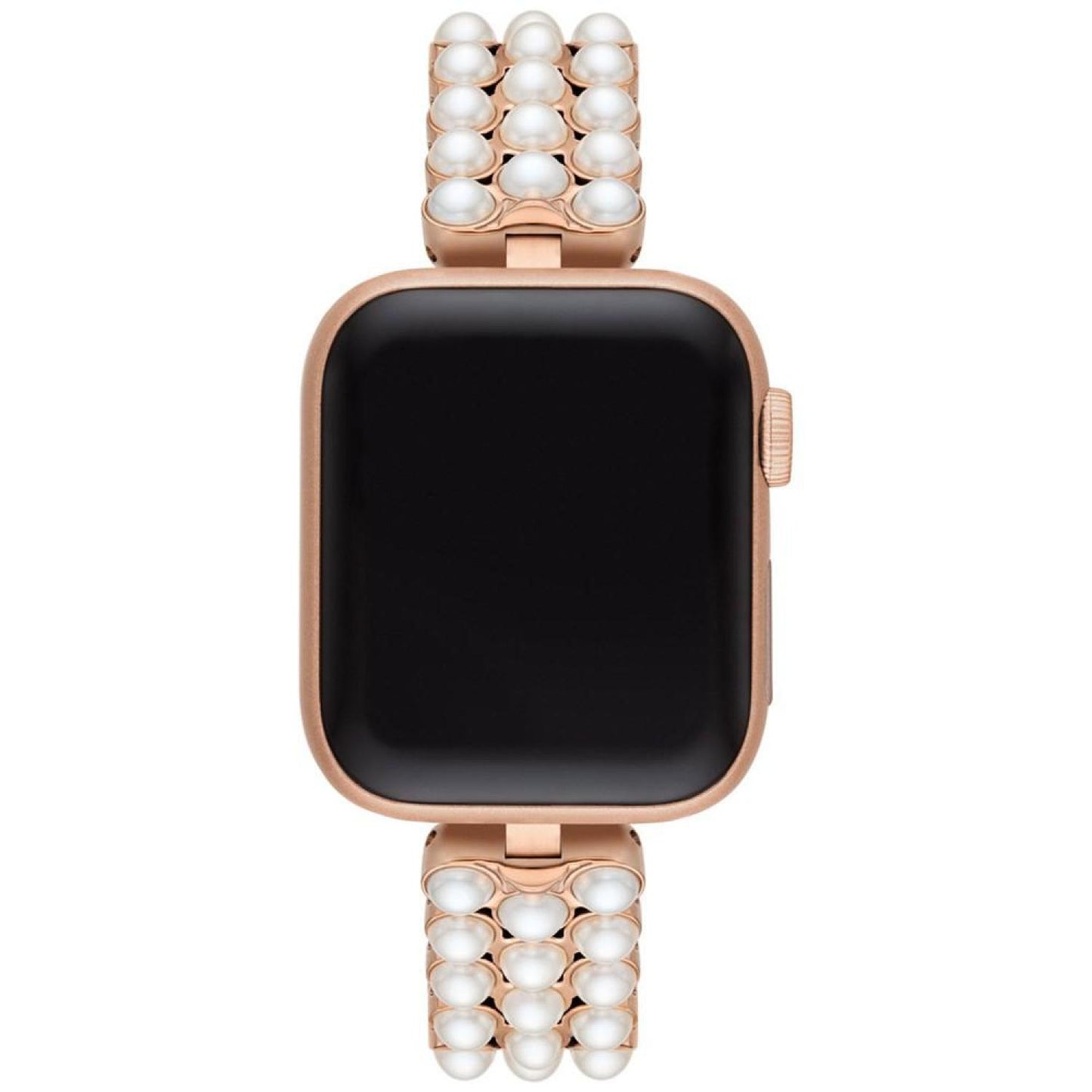 Imitation Pearl Gold-Tone Stainless Steel 38/40mm Bracelet for Apple Watch®