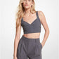 Wool Flannel Blend Bra Top