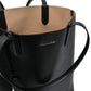 Michael Michael Kors Women Black North South Pebbled Leather Tote Bag