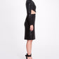One Shoulder Lame Cocktail Dress