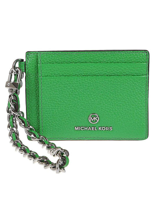 Michael Michael Kors Logo Plaque Chained Small Cardholder