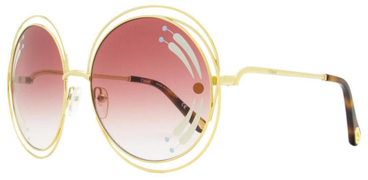 Chloe Women's Halo Sunglasses CE114SRI 835 Gold/Havana 62mm