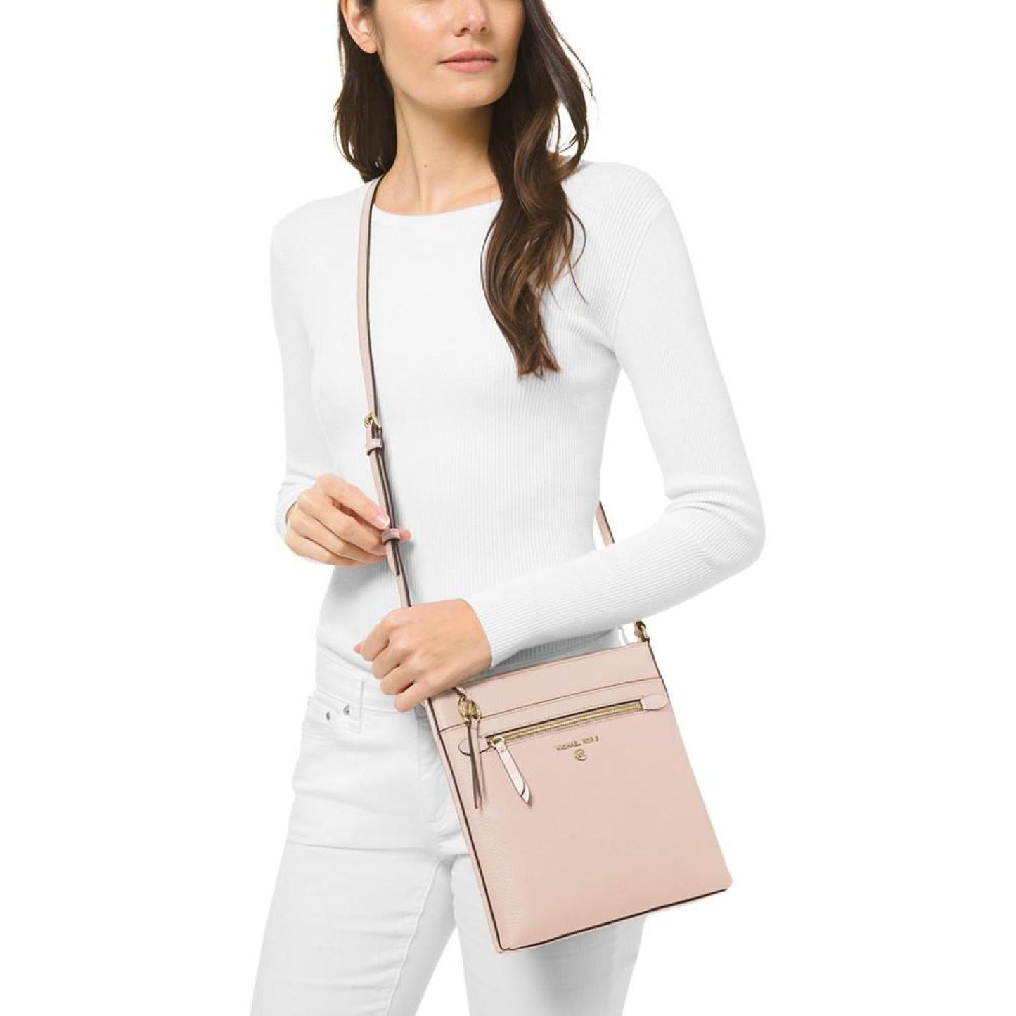 Jet Set Charm Small North South Flat Crossbody