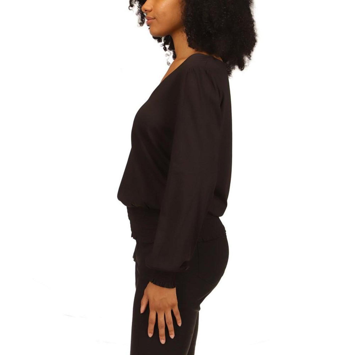 Women's Smocked-Trimmed Top, Regular & Petite