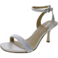 Carrie Womens Faux Leather Ankle Strap Heels