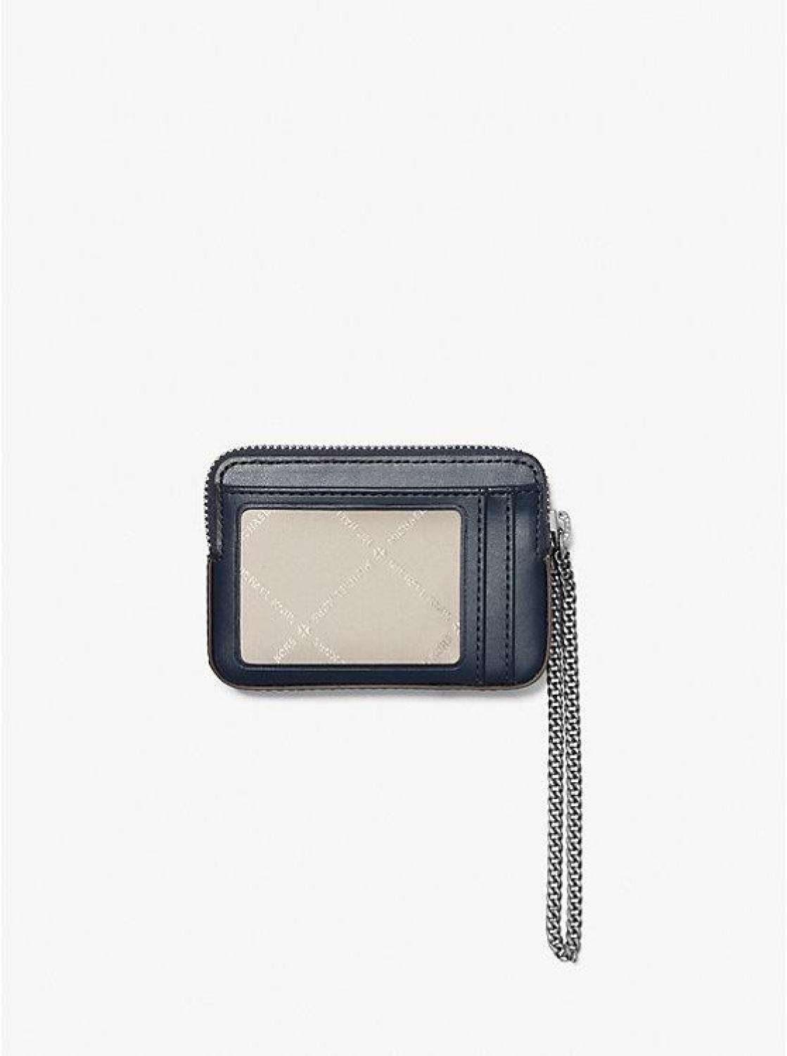 Medium Logo Embossed Chain Card Case