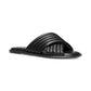 Portia Slip-On Crisscross Quilted Slide Sandals