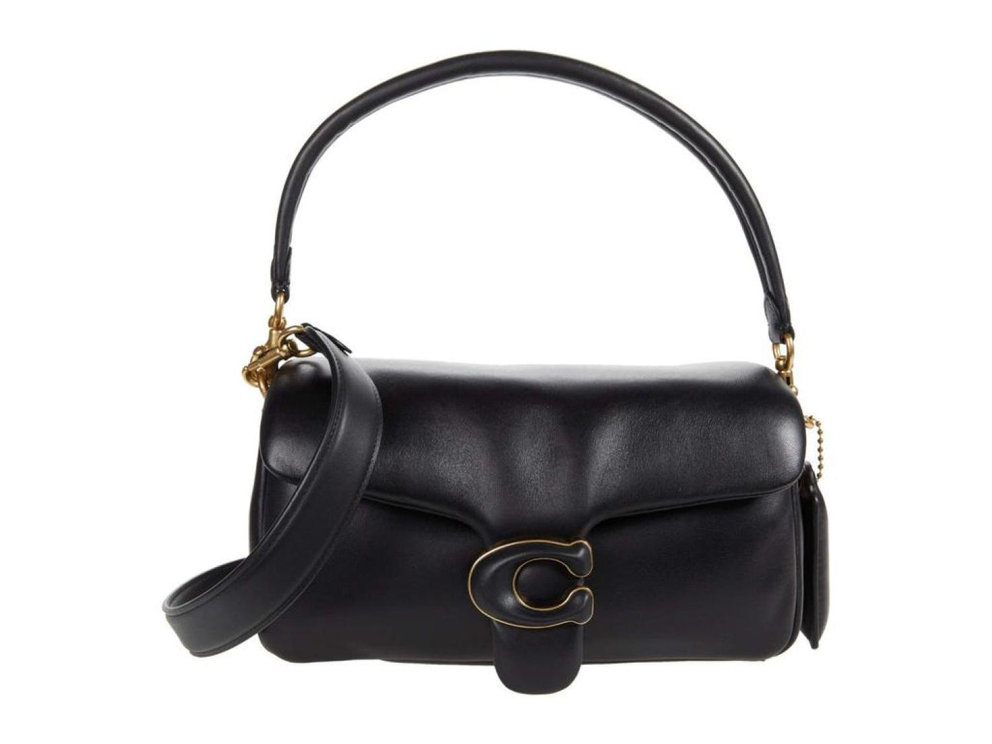 Leather Covered C Closure Pillow Tabby Shoulder Bag 26