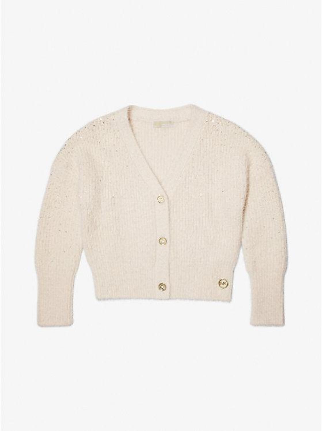Sequined Knit Cardigan