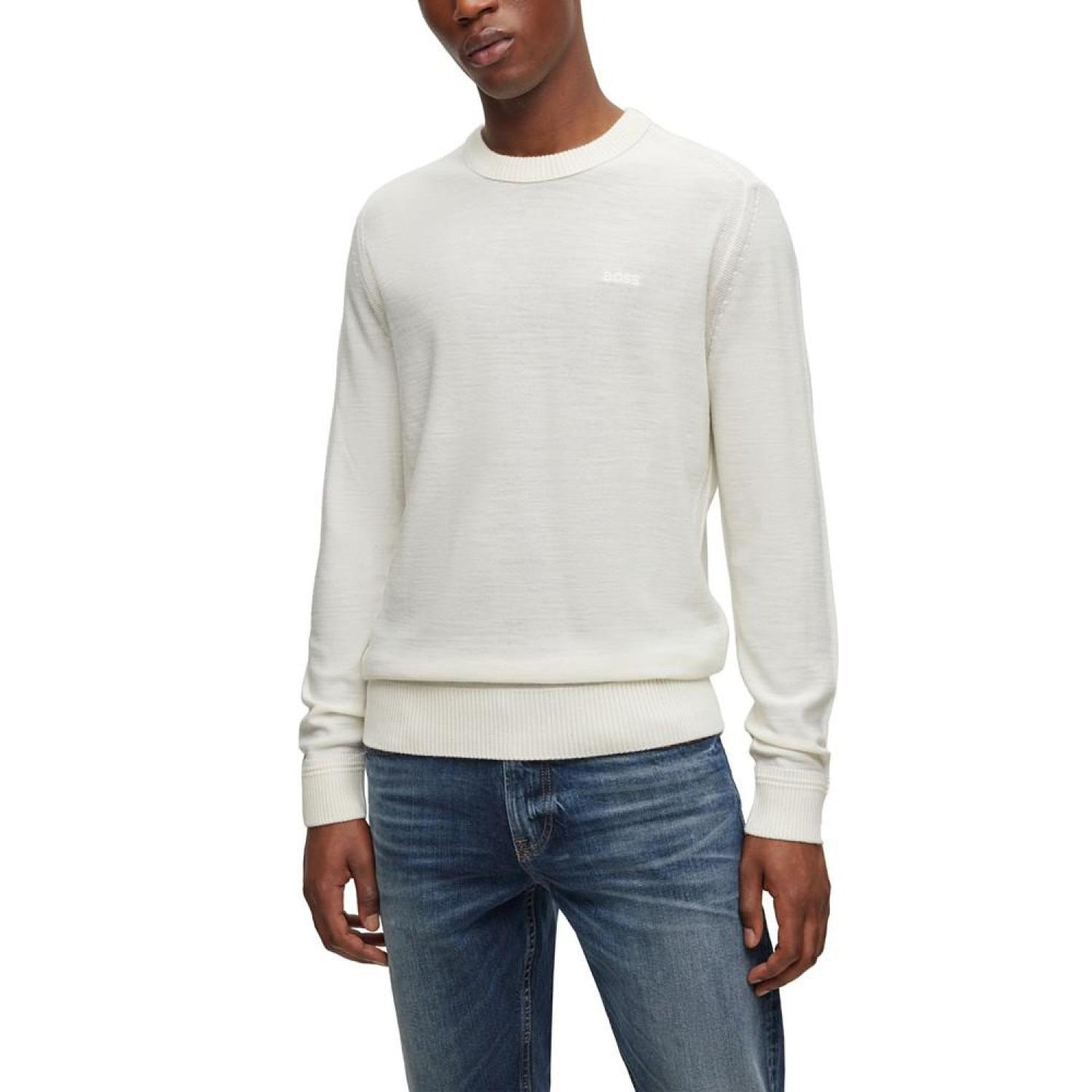 Men's Embroidered Logo Regular-Fit Sweater