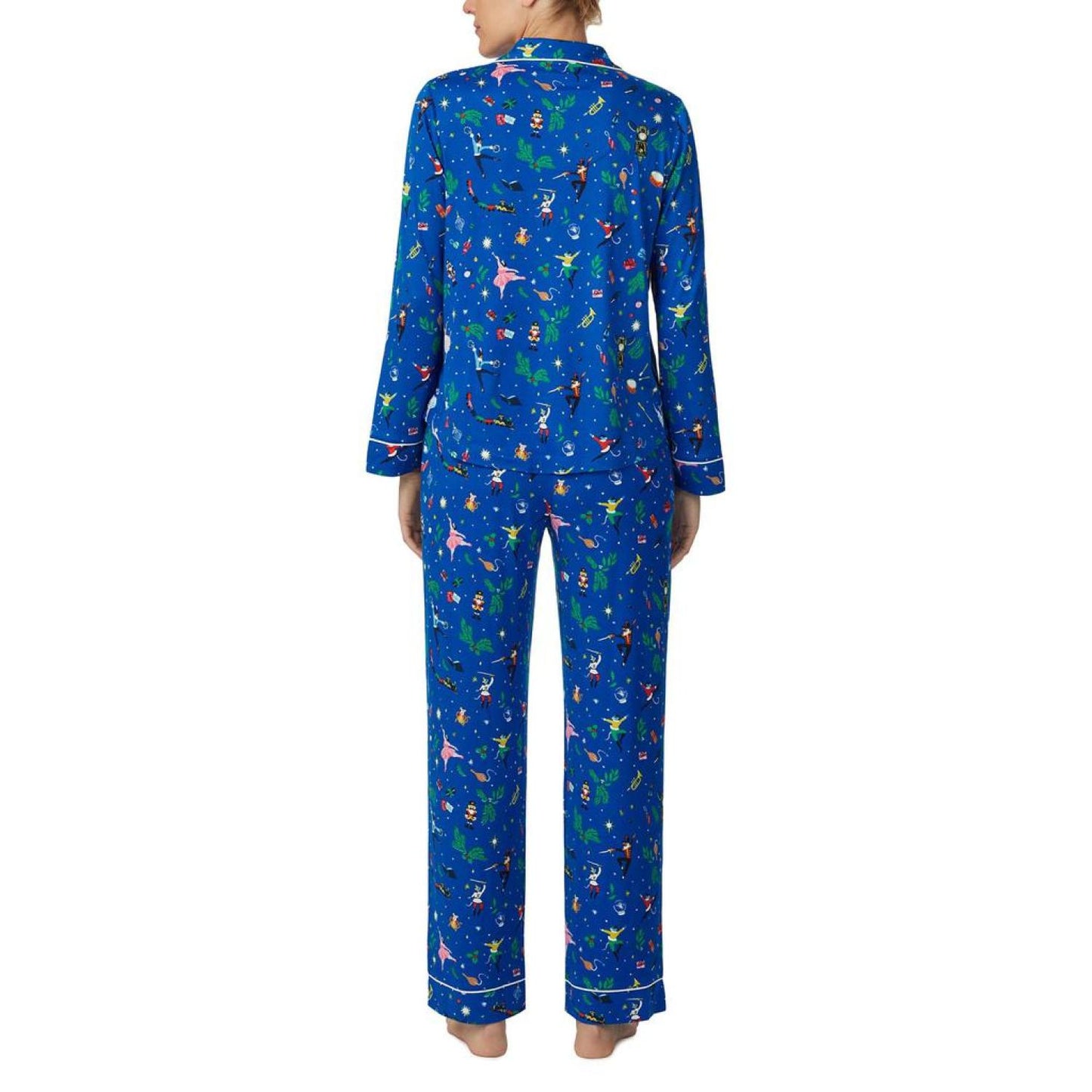 Cozy Brushed Jersey Notch Collar PJ Set