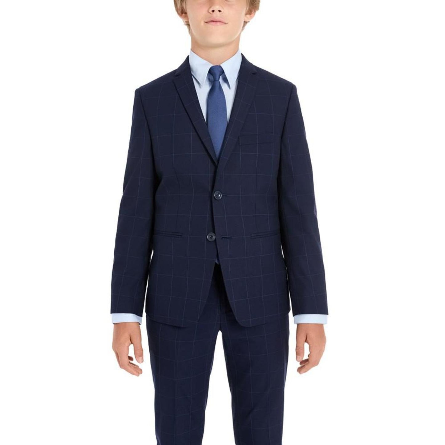 Big Boys 2 Piece Slim Fit Stretch Suit