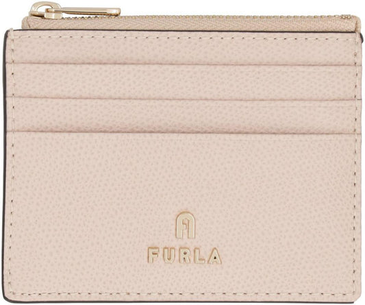 Furla Logo Plaque Zip-Up Card Holder