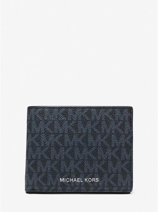 Logo Slim Billfold Wallet with Keychain