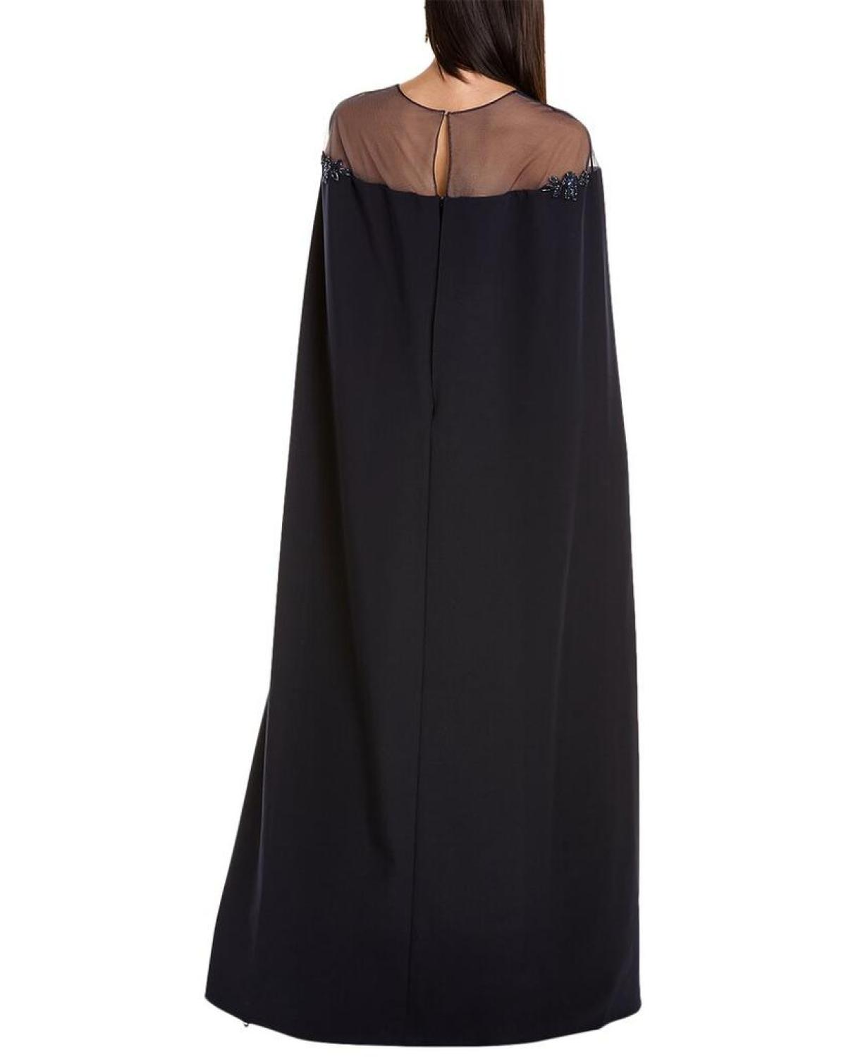 Marchesa notte cape gown top