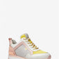Maddy Color-Block Mixed-Media Trainer