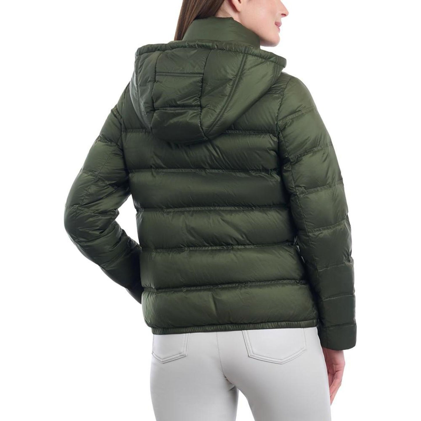 Women's Hooded Packable Bomber Puffer Coat