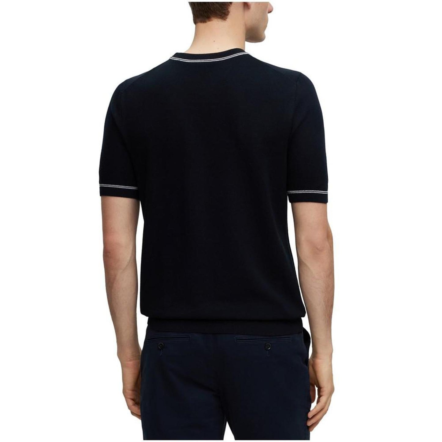 Men's Short-Sleeved Crew-Neck Sweater
