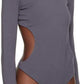 Gray 'The Cutout' Bodysuit