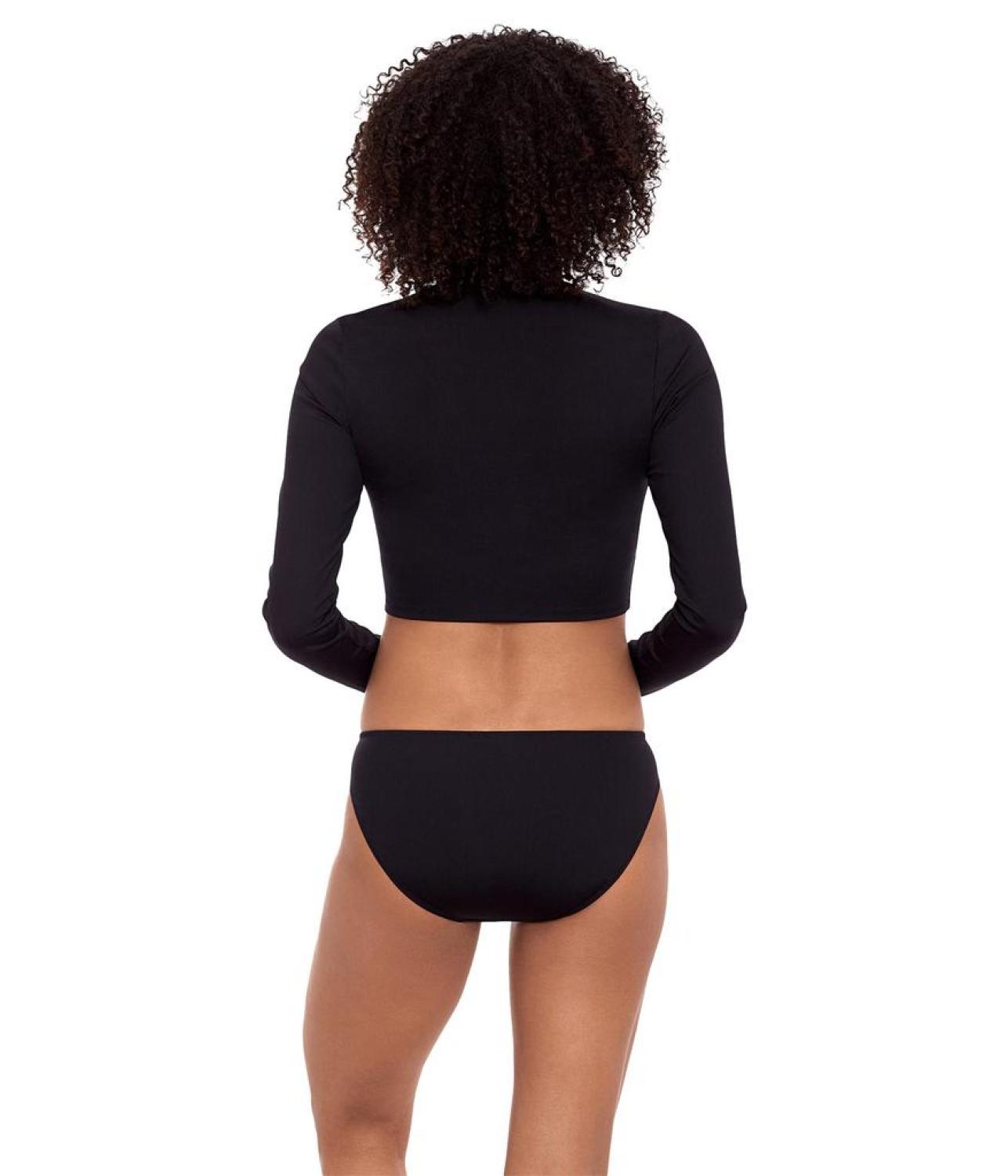 Rib Solids Button Side Tab Hipster