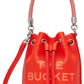 Orange 'The Leather Mini Bucket' Bag