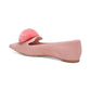 Women's Amour Pom Pom Pointed-Toe Slip-On Flats