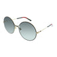 Gucci  GG 0395S 001 Womens Round Sunglasses