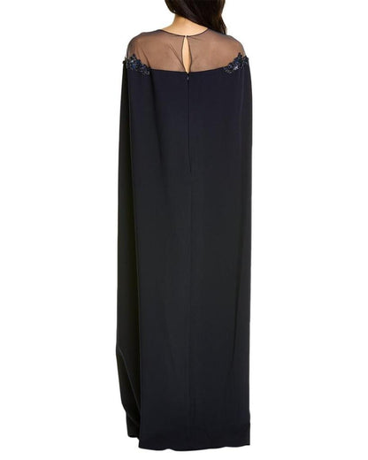 Marchesa Notte Cape Gown