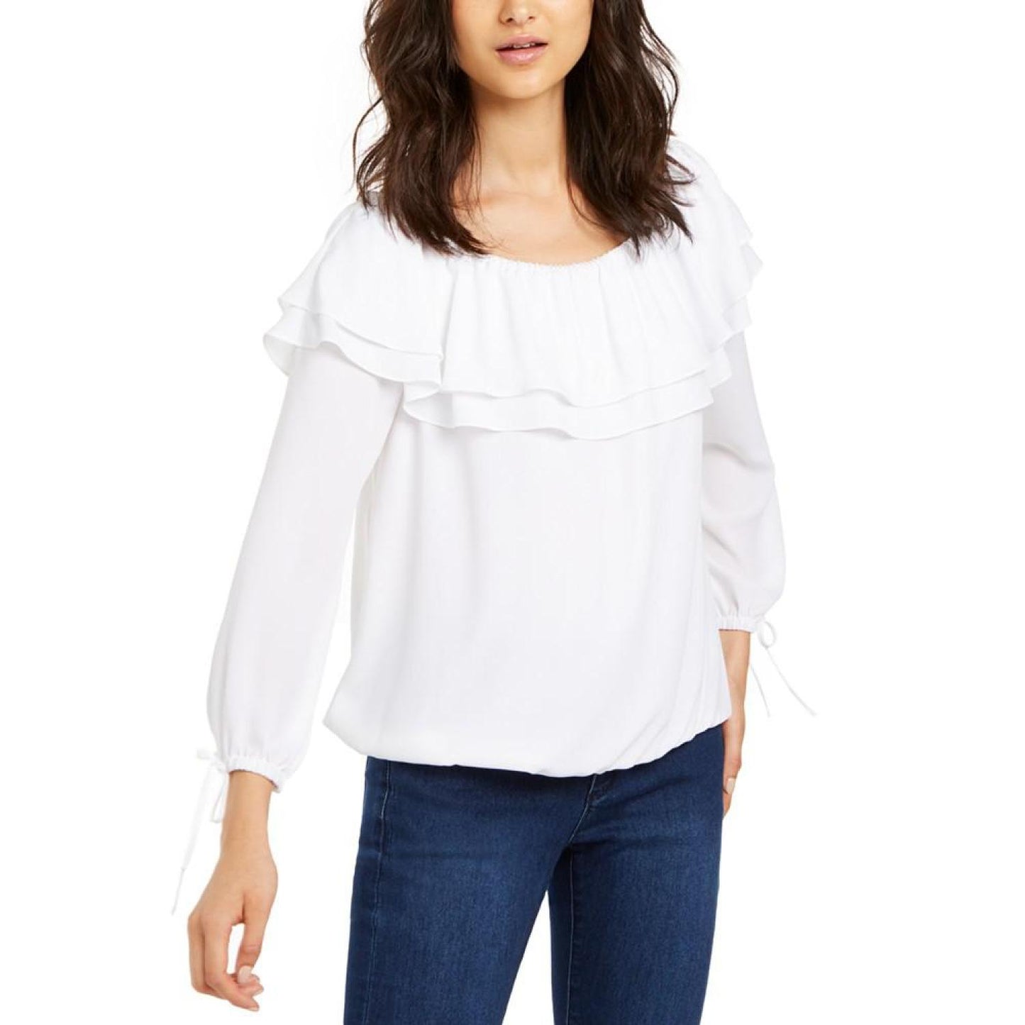 Women's Ruffled Off-The-Shoulder Top