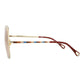 Square-Frame Metal Sunglasses