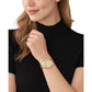 Women's Harlowe Three-Hand Gold-Tone Stainless Steel Bracelet Watch, 38mm