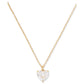 Gold-Tone Birthstone Heart Pendant Necklace, 16" + 3" extender