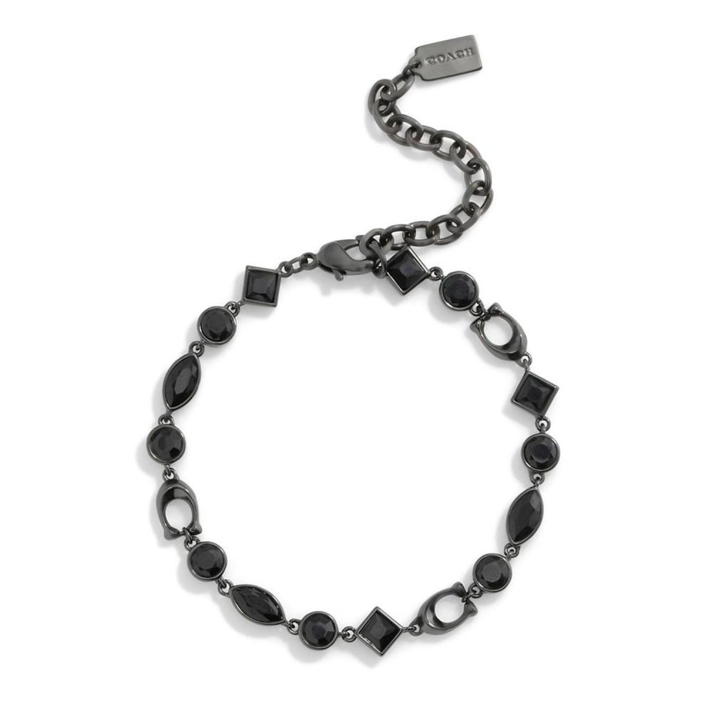 Boxed Faux Stone Signature Sculpted C Gem Bracelet