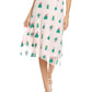 Eva Franco Mesh Embroidered Skirt