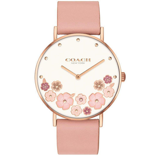 Women’s Perry Blush Leather Strap Tea Rose Watch 36mm