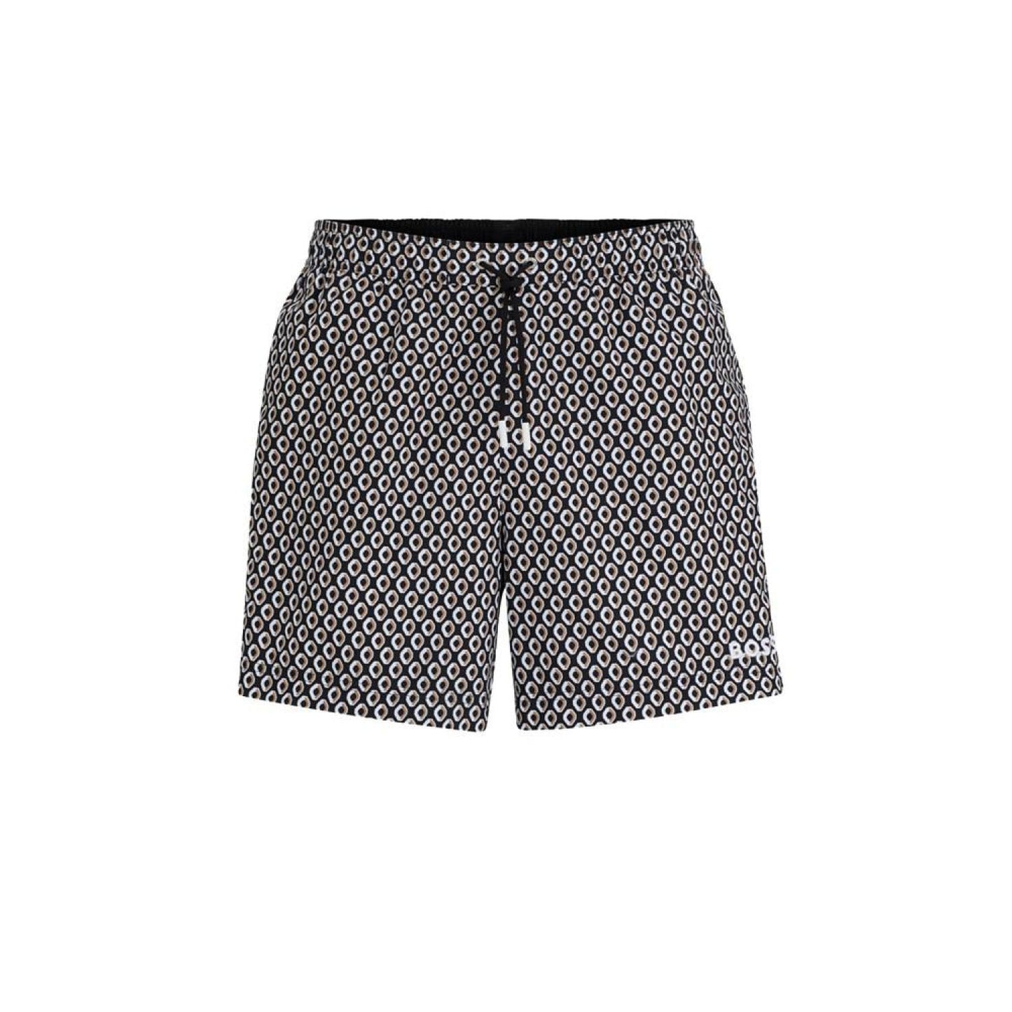 Men's Micro-Print Quick-Drying Swim Shorts
