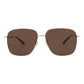 Square-Frame Metal Sunglasses