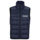 Slim-fit padded gilet with split logo