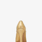 Violetta Crackled Metallic Leather Mary Jane Pump