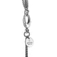 Gucci Raindrop Silver and Synthetic Orange Stone Necklace